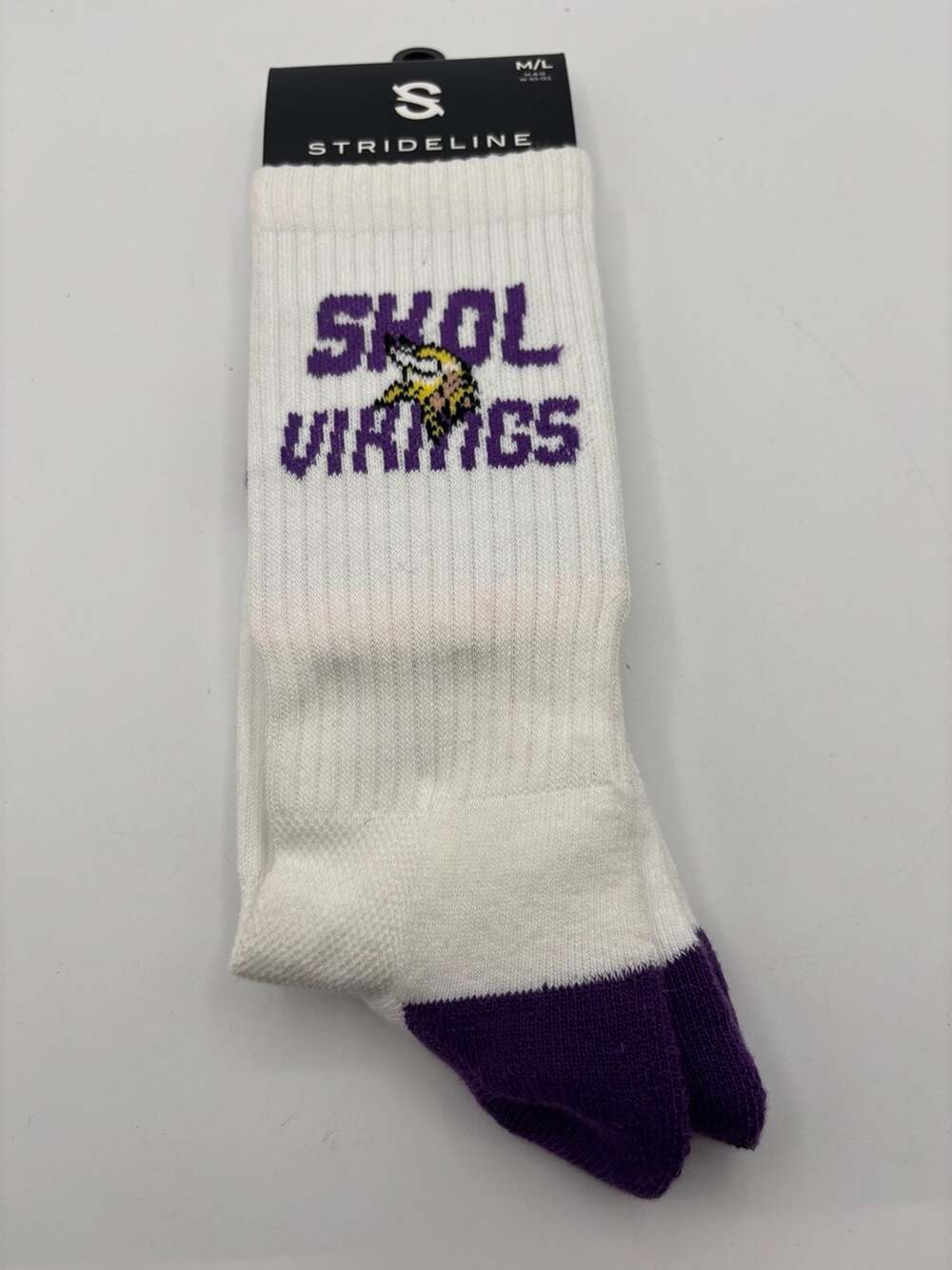 Strideline Minnesota Vikings Skol Vikings Premium Crew Socks